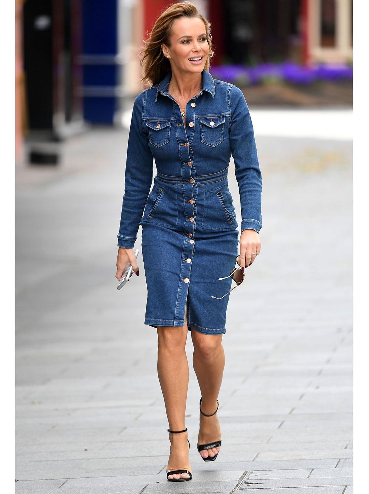 New look jean dress hot sale