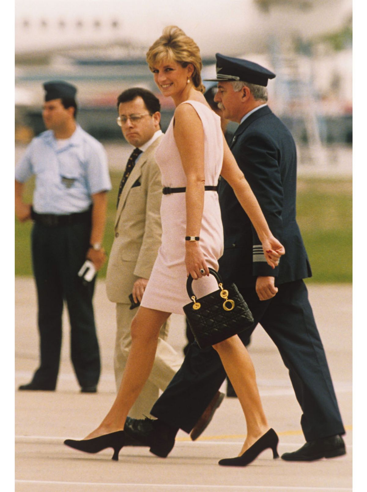 princess diana holding a mini bag