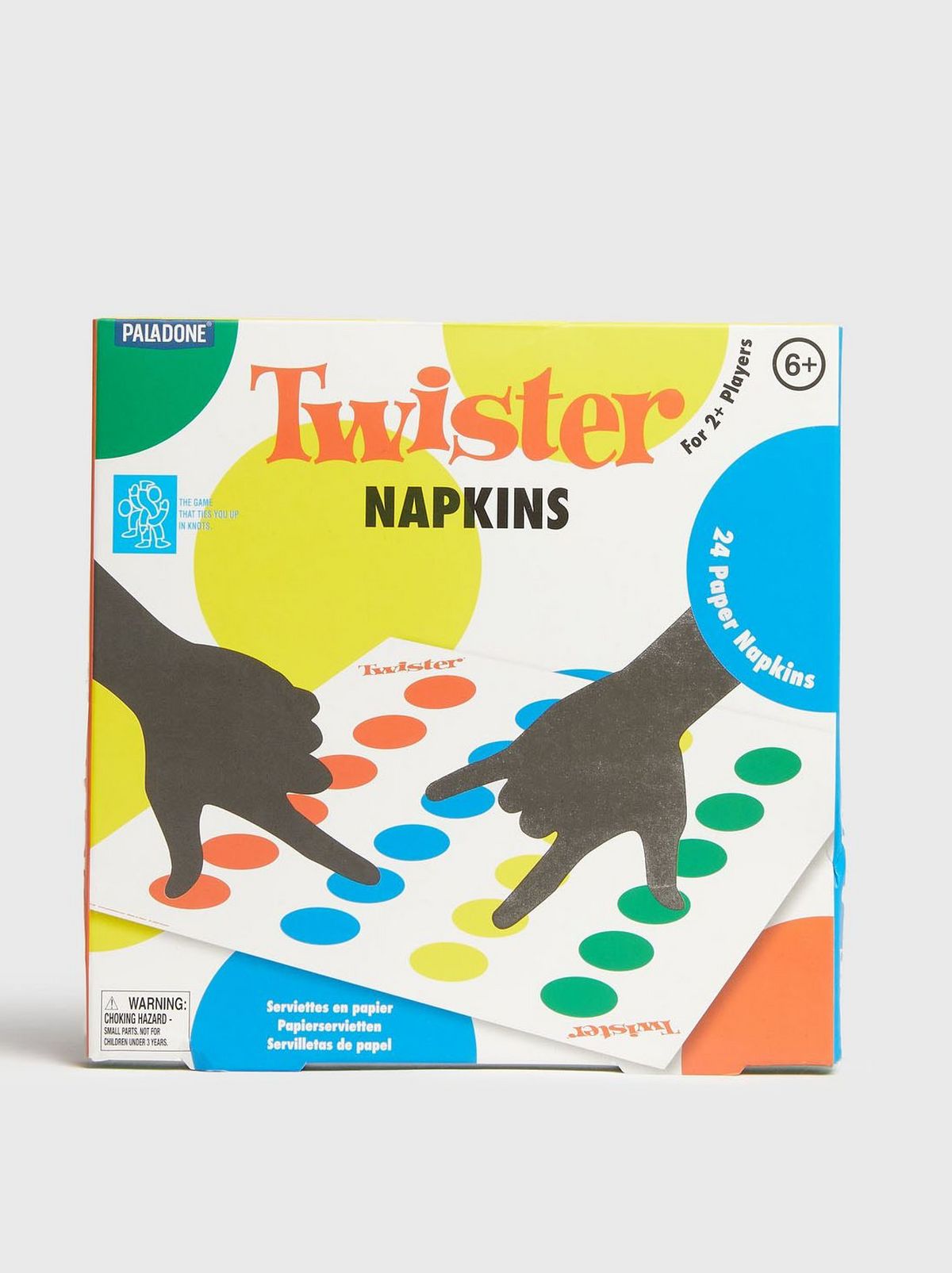 Multicoloured twister napkins