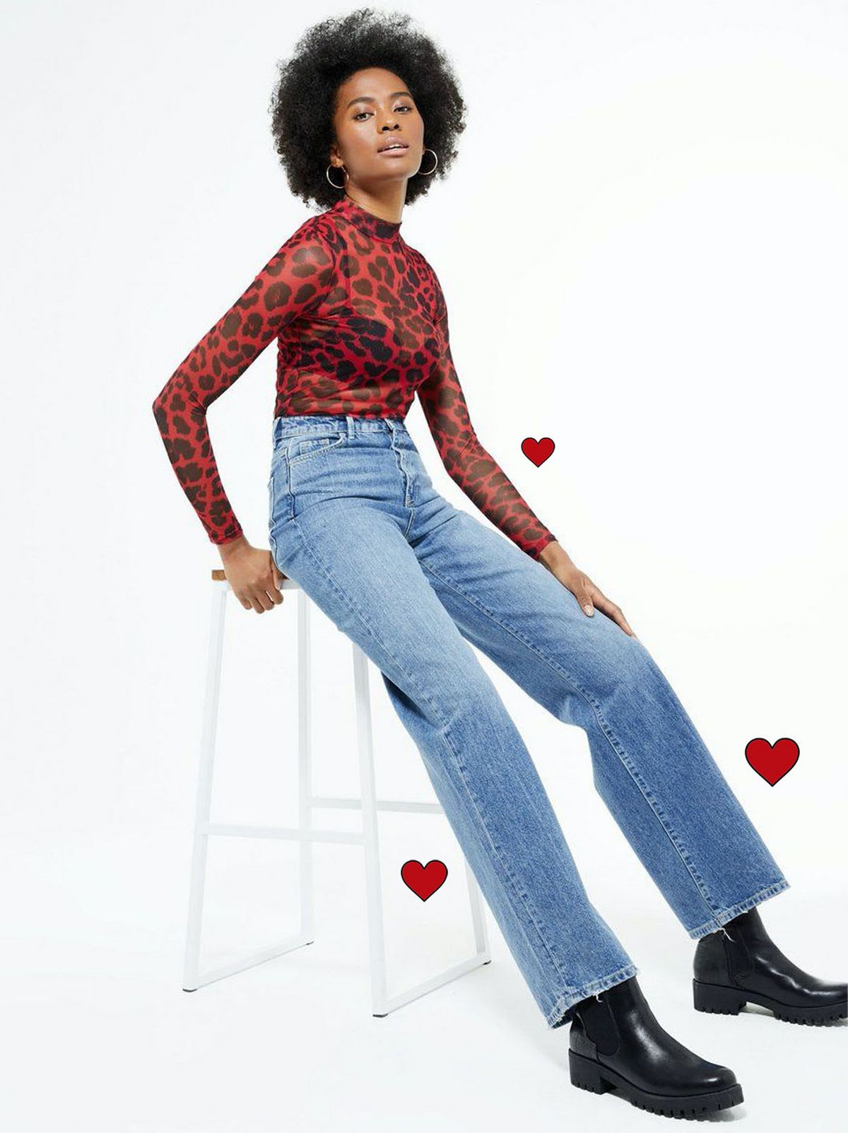 tall blue high waist adalae wide leg jeans