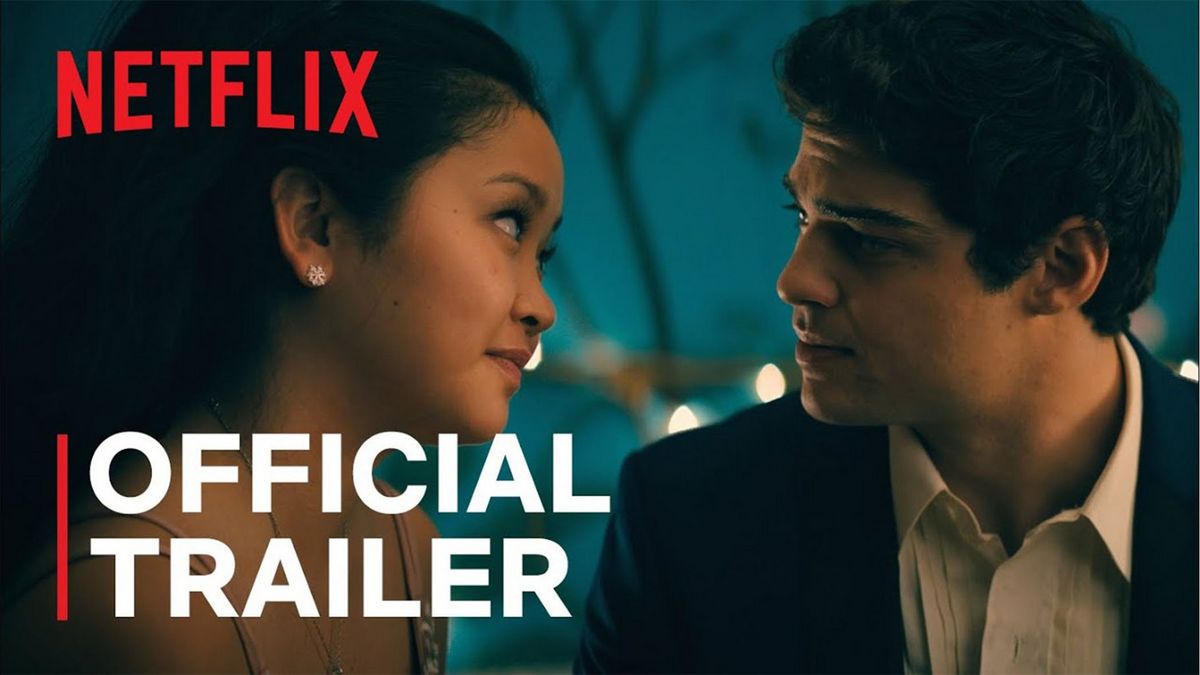 to all the boys: always and forever poster featuring main characters lara jean and peter
