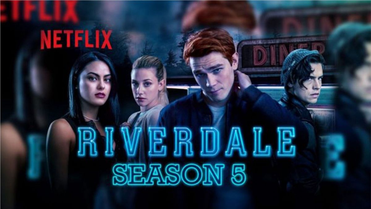 riverdale tv show poster featuring veronica, betty, archie and jughead