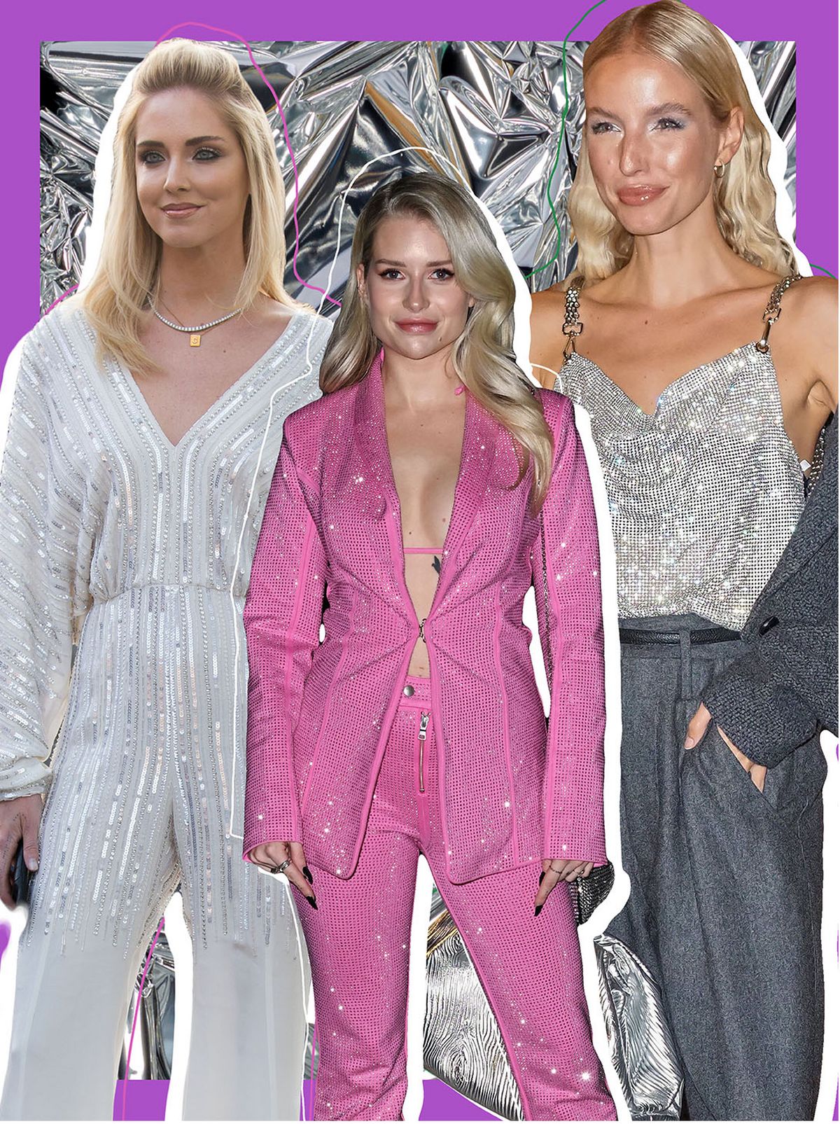 Sequin part outfits