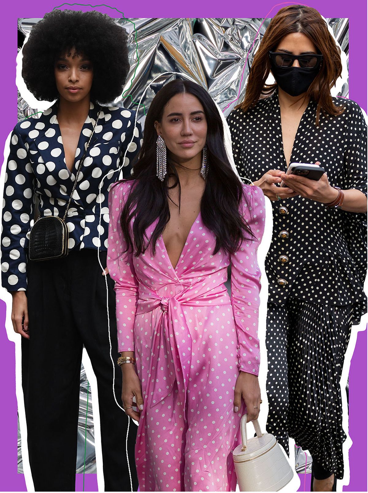Polka dot party outfits
