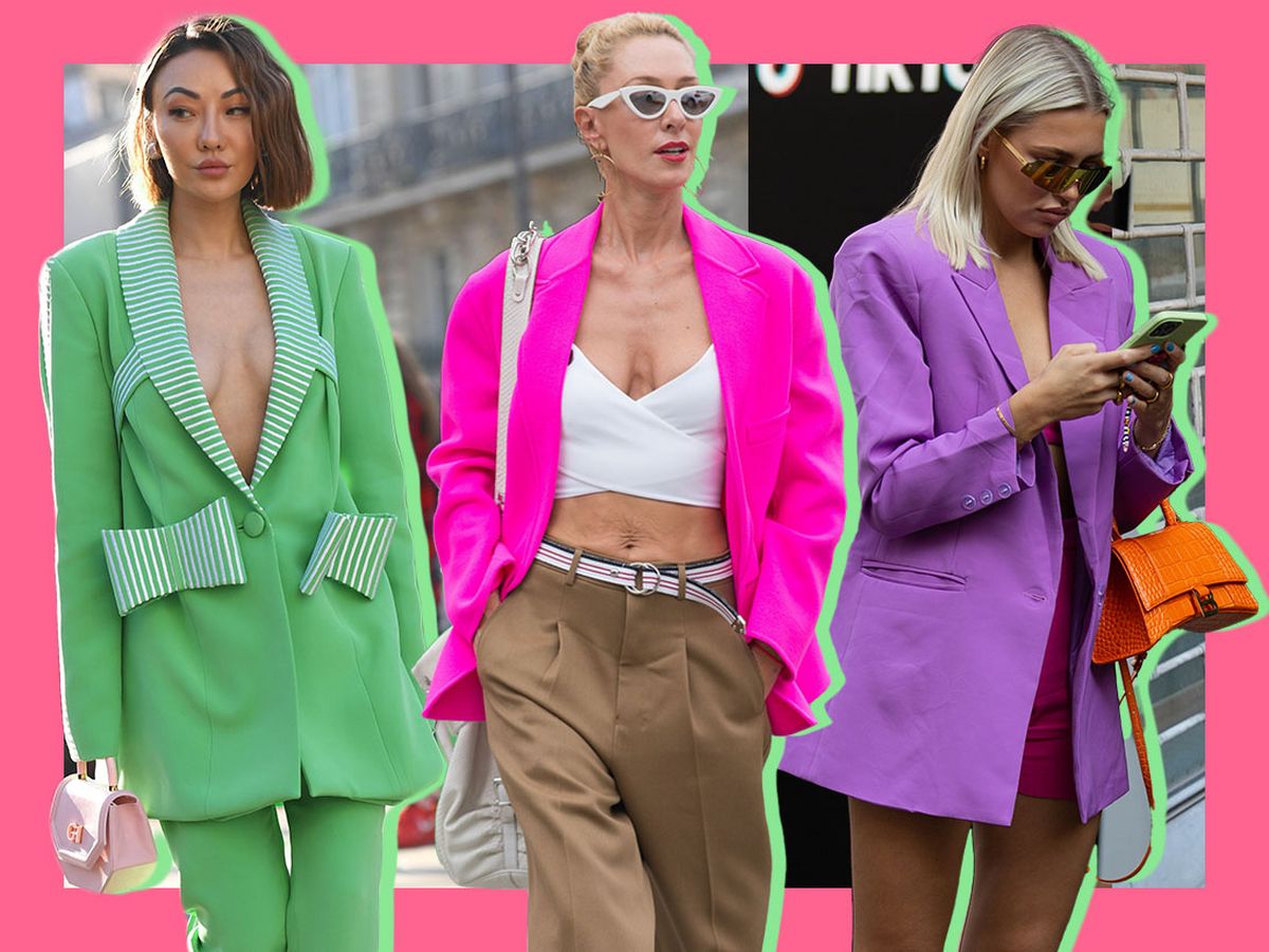 We're currently obsessed with bright blazers