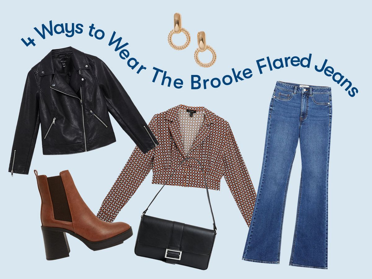Ways to wear flared jeans