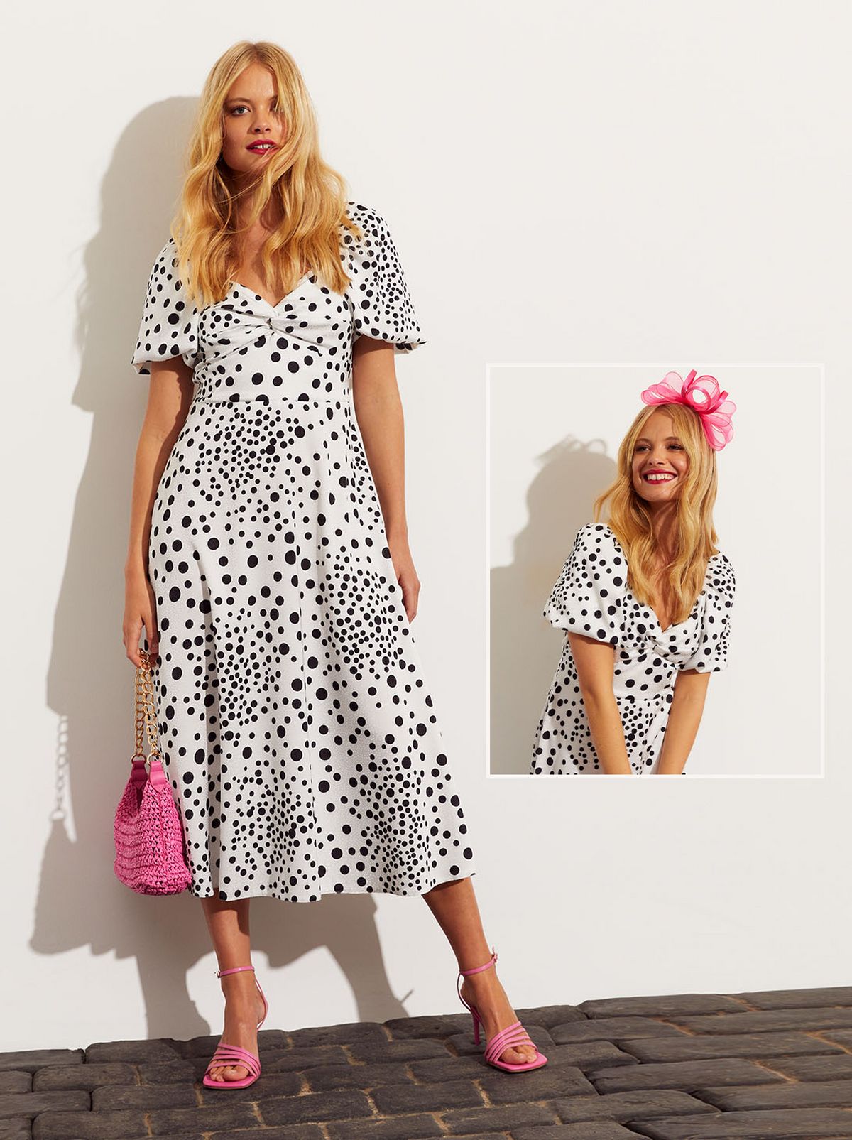 Polka dot hot sale dress races