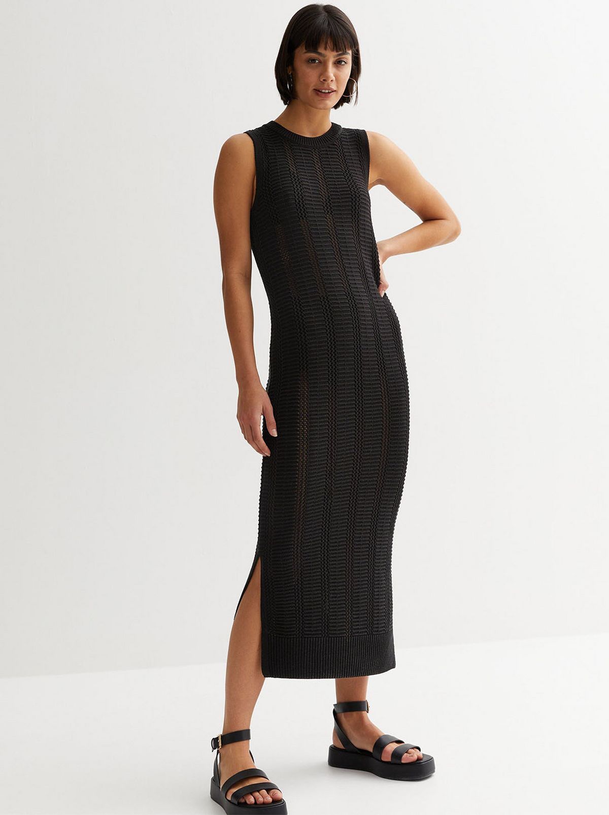 Black maxi dress