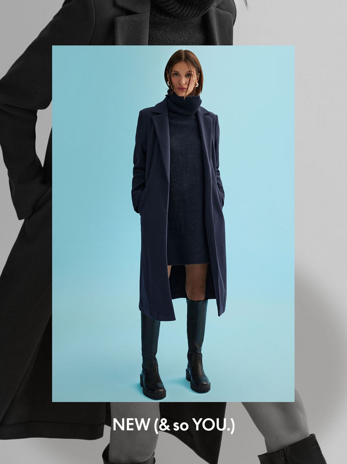 long-black-trench-coat-black-knit-jumper-dress-black-knee-high-boots