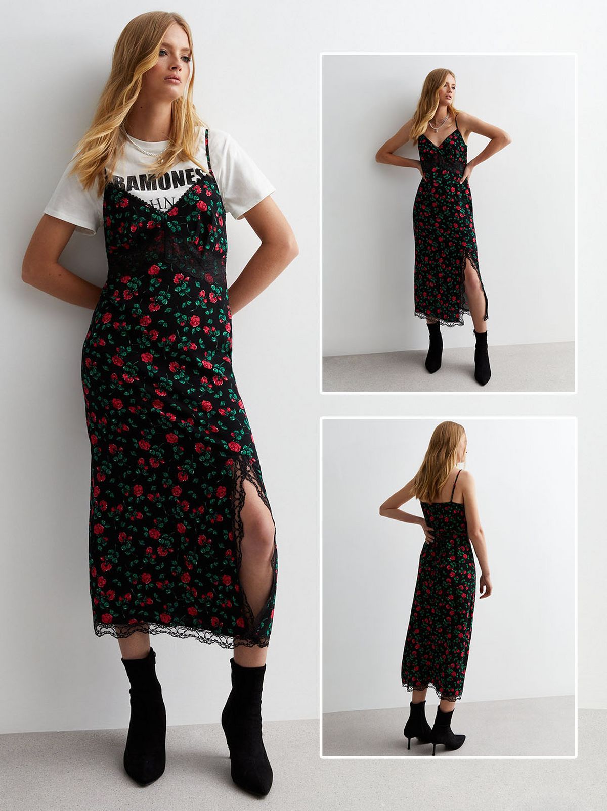 A model wearing a slip dress. Shop now