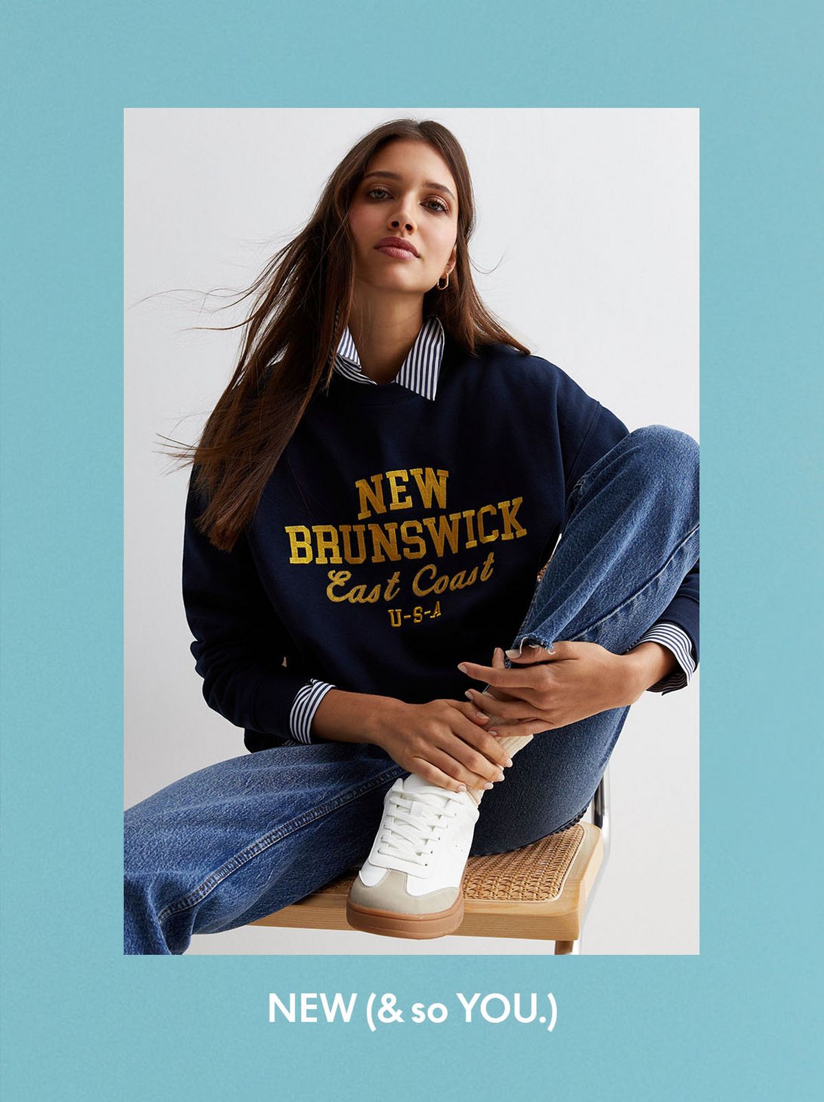 Navy Logo Sweatshirt​