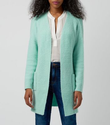 new look green cardigan