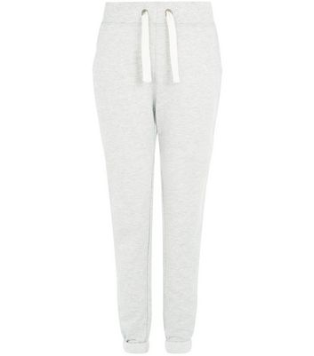 plain white joggers