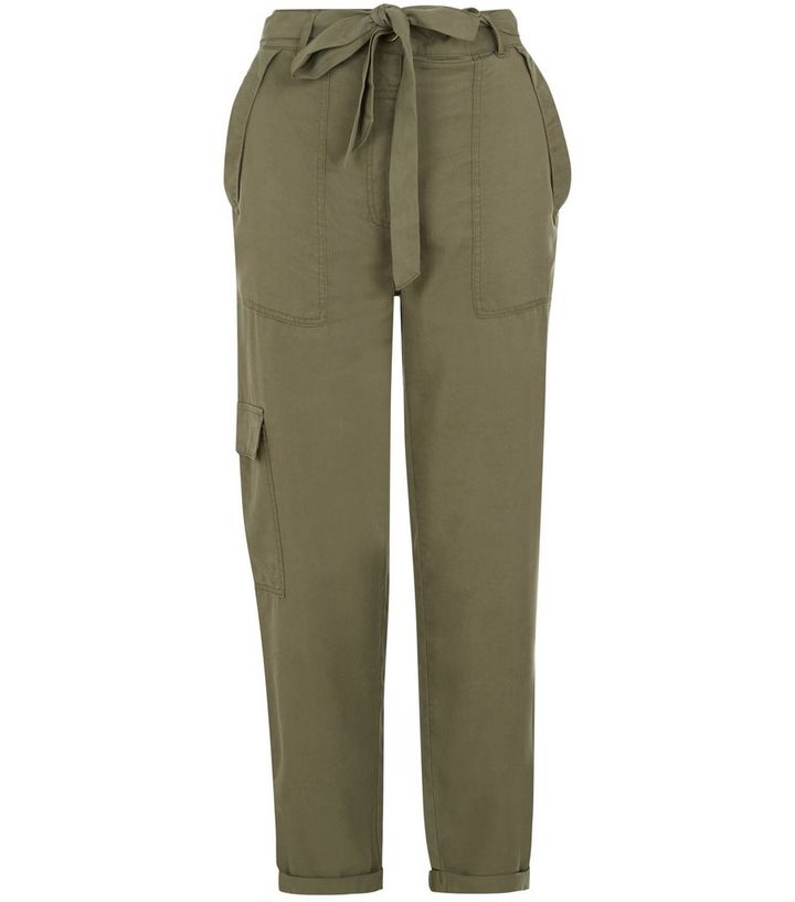 professional sale the sale of shoes amazon Khaki Soft Tie Waist Utility Trousers | New Look professional sale the sale of shoes amazon Khaki Soft Tie Waist Utility Trousers | New Look