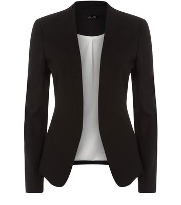 Black collarless blazer womens Clearance