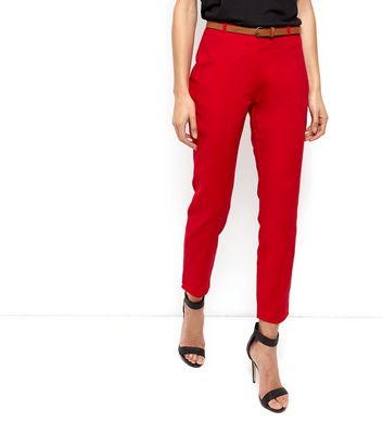 slim leg capri trousers