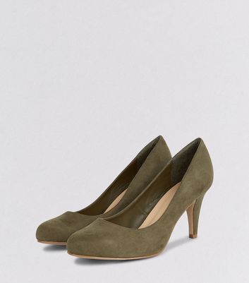 Wide Fit Khaki Court Shoes | New Look