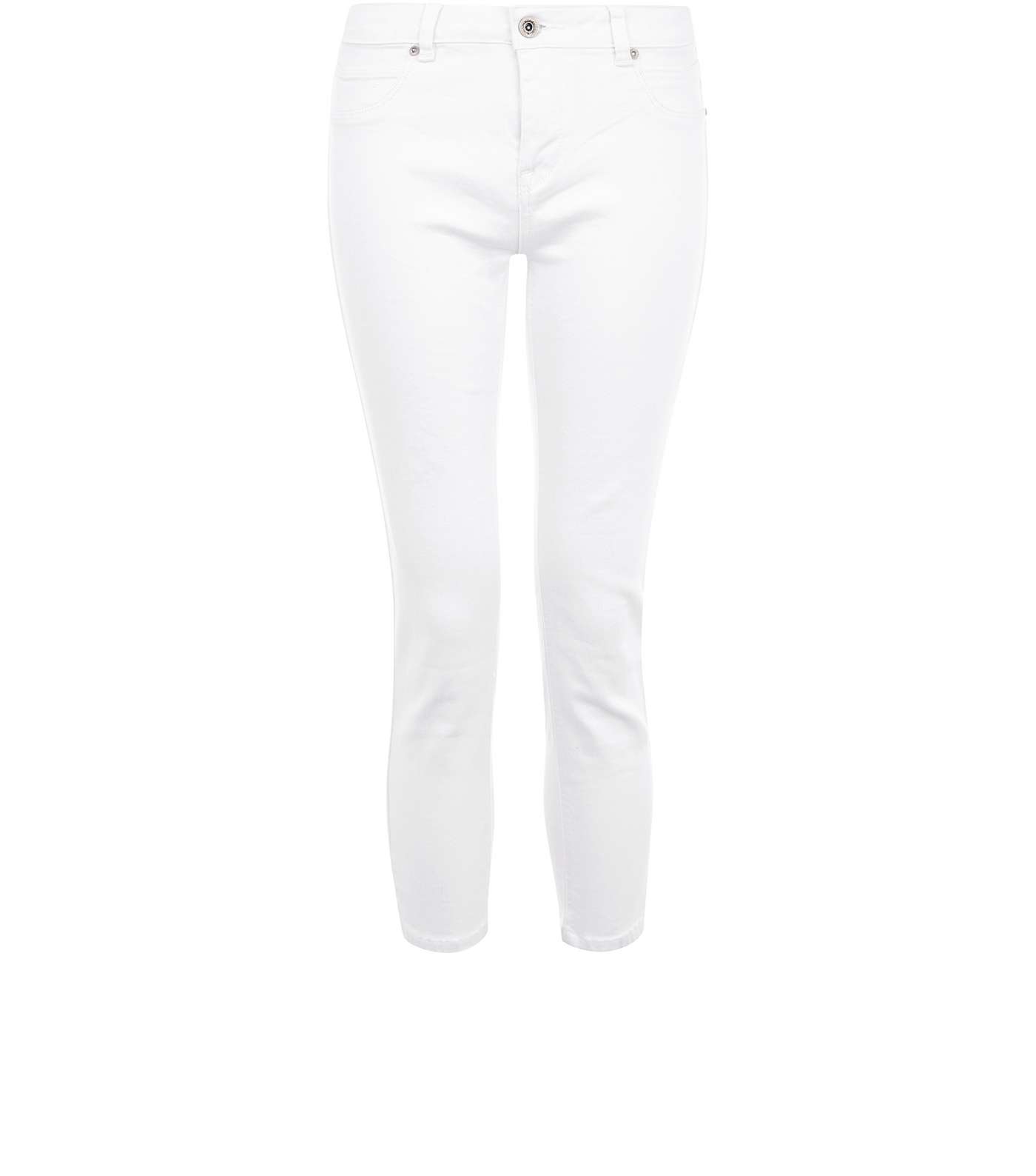 White Skinny Cropped Jeans 