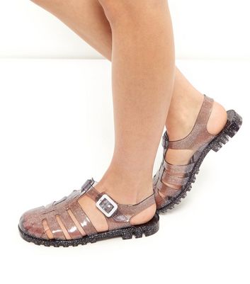 new look jelly sandals