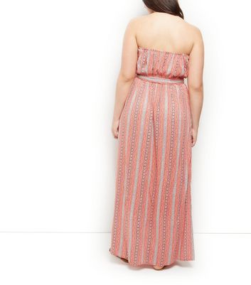 plus size bandeau maxi dress