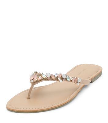 flip flops with stones