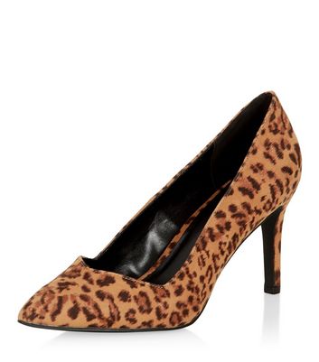 wide fitting leopard print shoes