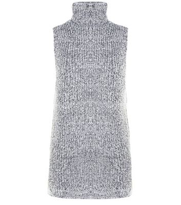 sleeveless roll neck knit