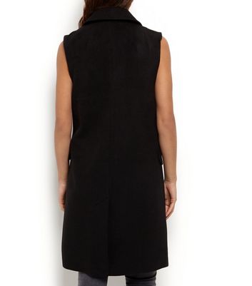 new look sleeveless coat