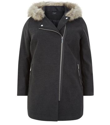 plus size asymmetrical coat