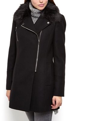 Longline biker coat Clearance