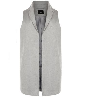 sleeveless longline jacket