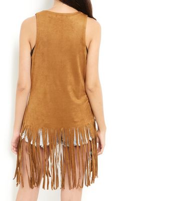 Ladies sale fringed waistcoat