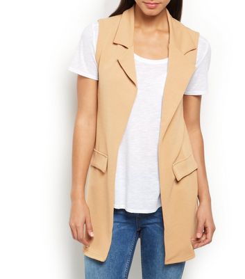 sleeveless jacket new look