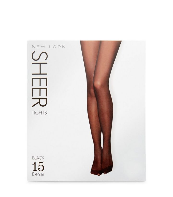 Transparente Matte Strumpfhose In Schwarz 15 Denier New Look