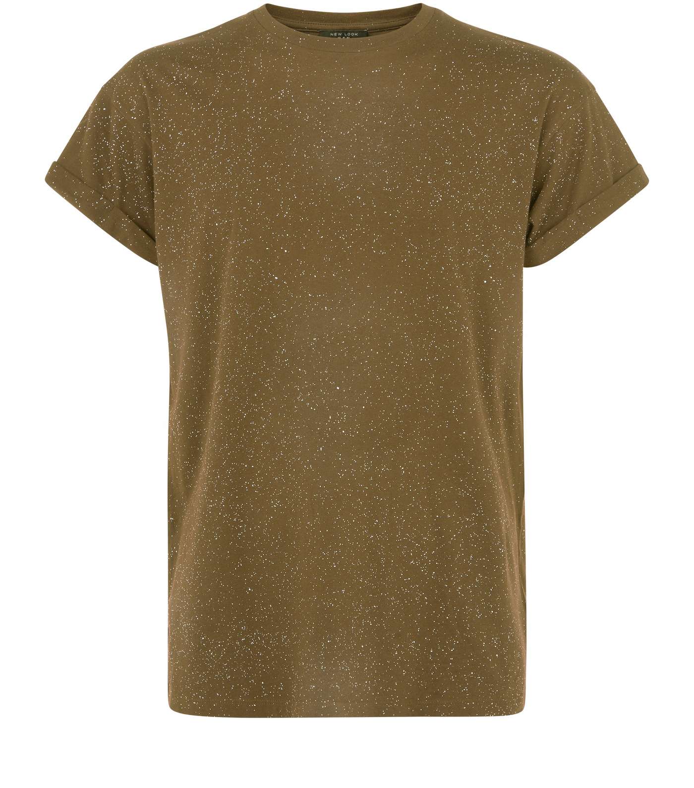 Khaki Spray Wash T-Shirt Image 4