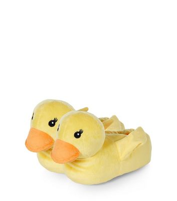 yellow duck slippers