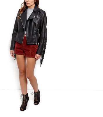 fringed jacket new look