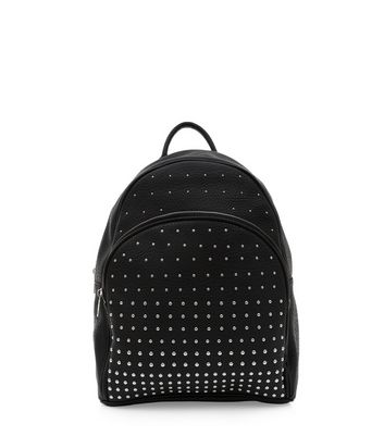 black studded rucksack