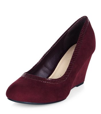 burgundy wide fit shoes