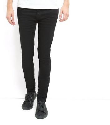 black super skinny stretch jeans