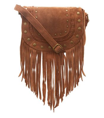 Tan fringe bag Clearance