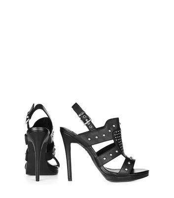 black heels studded