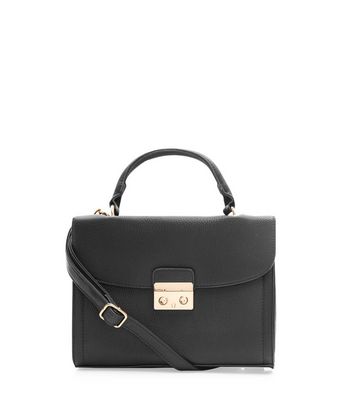 Black Leather-Look Shoulder Bag | New Look