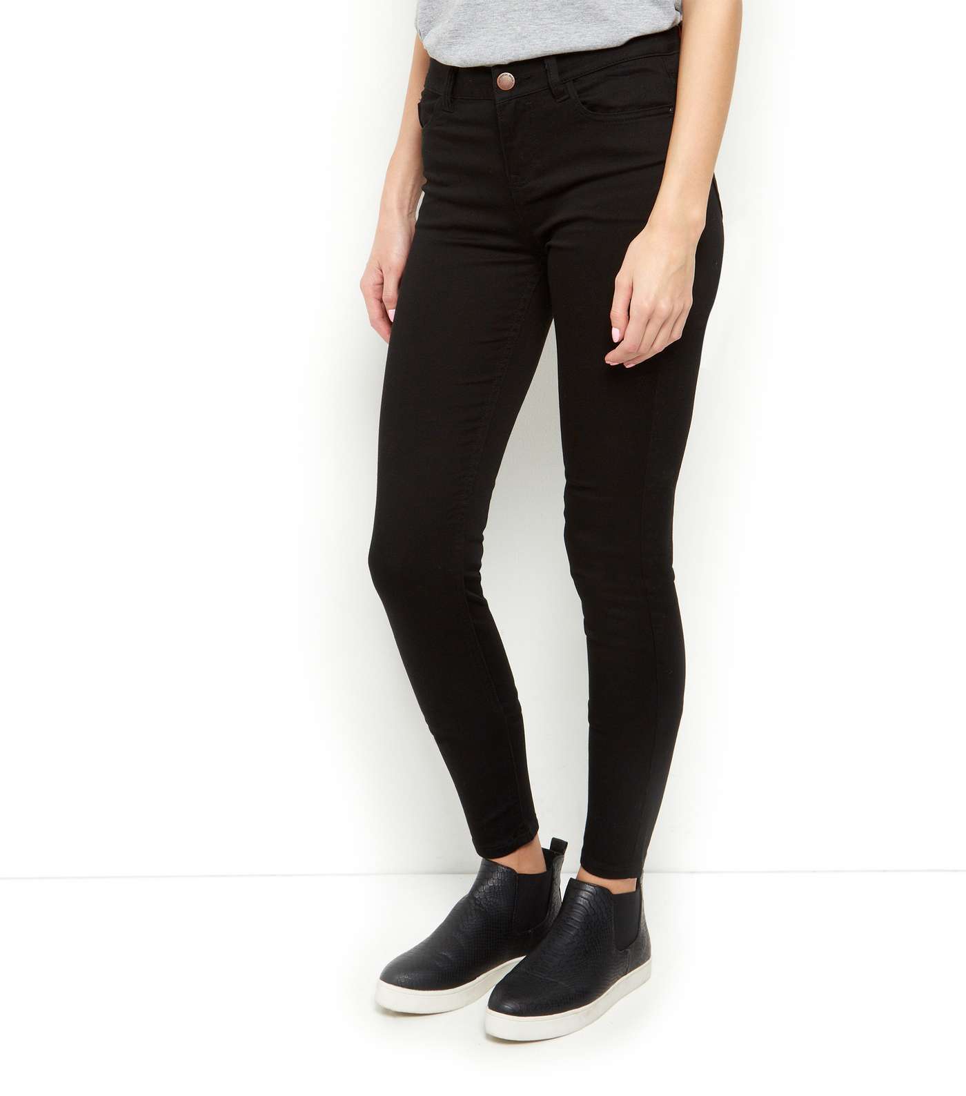 Black Super Soft Super Skinny Jeans Image 2