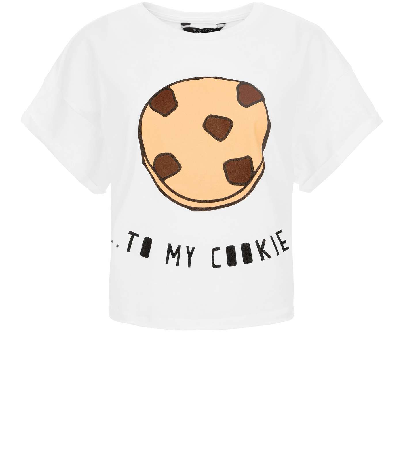 Girls White To My Cookie T-Shirt Image 4