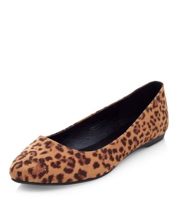 wide fit leopard print trainers