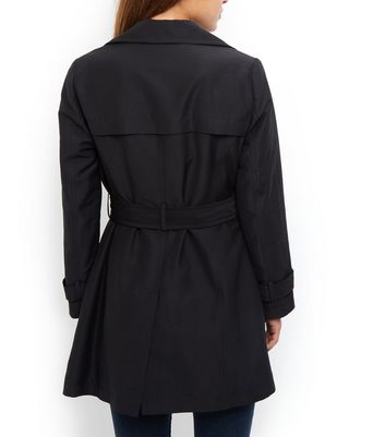 petite black mac coat