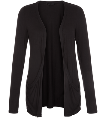 new look long black cardigan