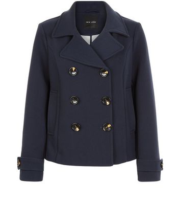 Navy Short Pea Coat New Look Navy Short Pea Coat New Look, Womens Short Pea Coat Uk