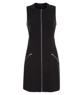 zip front mini dress